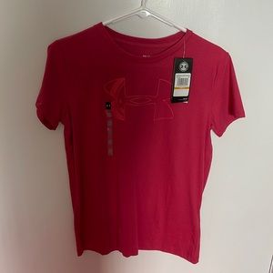 Pink under armor shirt
